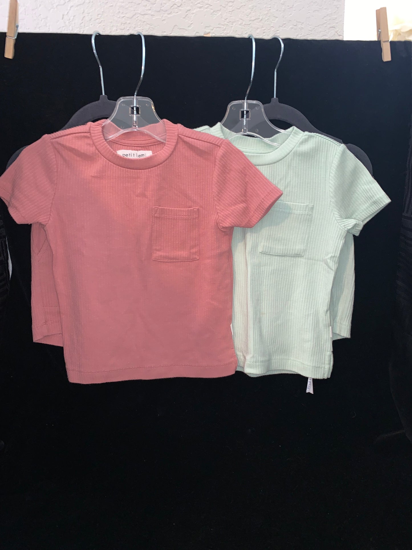 Petit Lem Girls Dusty Rose & Boys Mint Green T-Shirt & Shorts Set