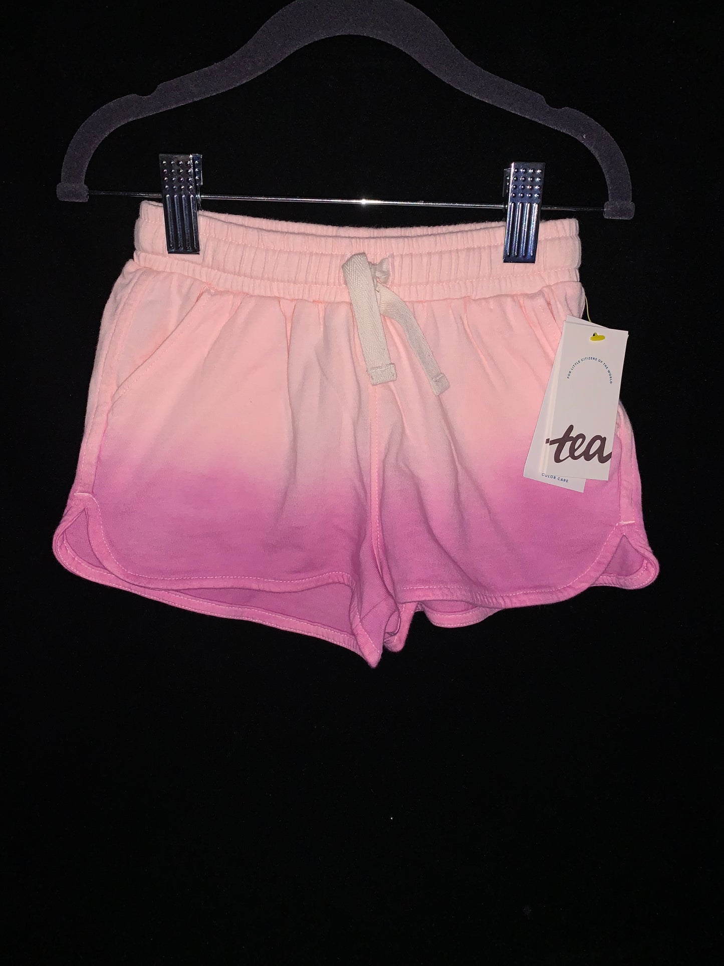 Tea Collection Girls Ice Cream Tee & Pink Dip Dye Shorts