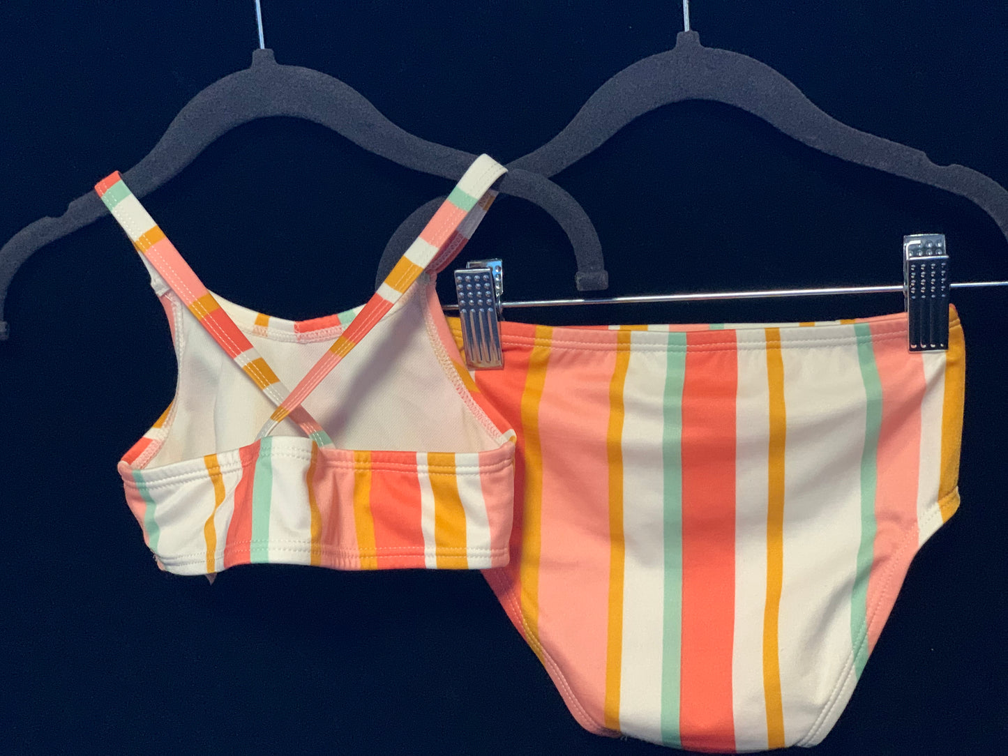 Cat & Jack Cabana Striped Girls 2 Pcs