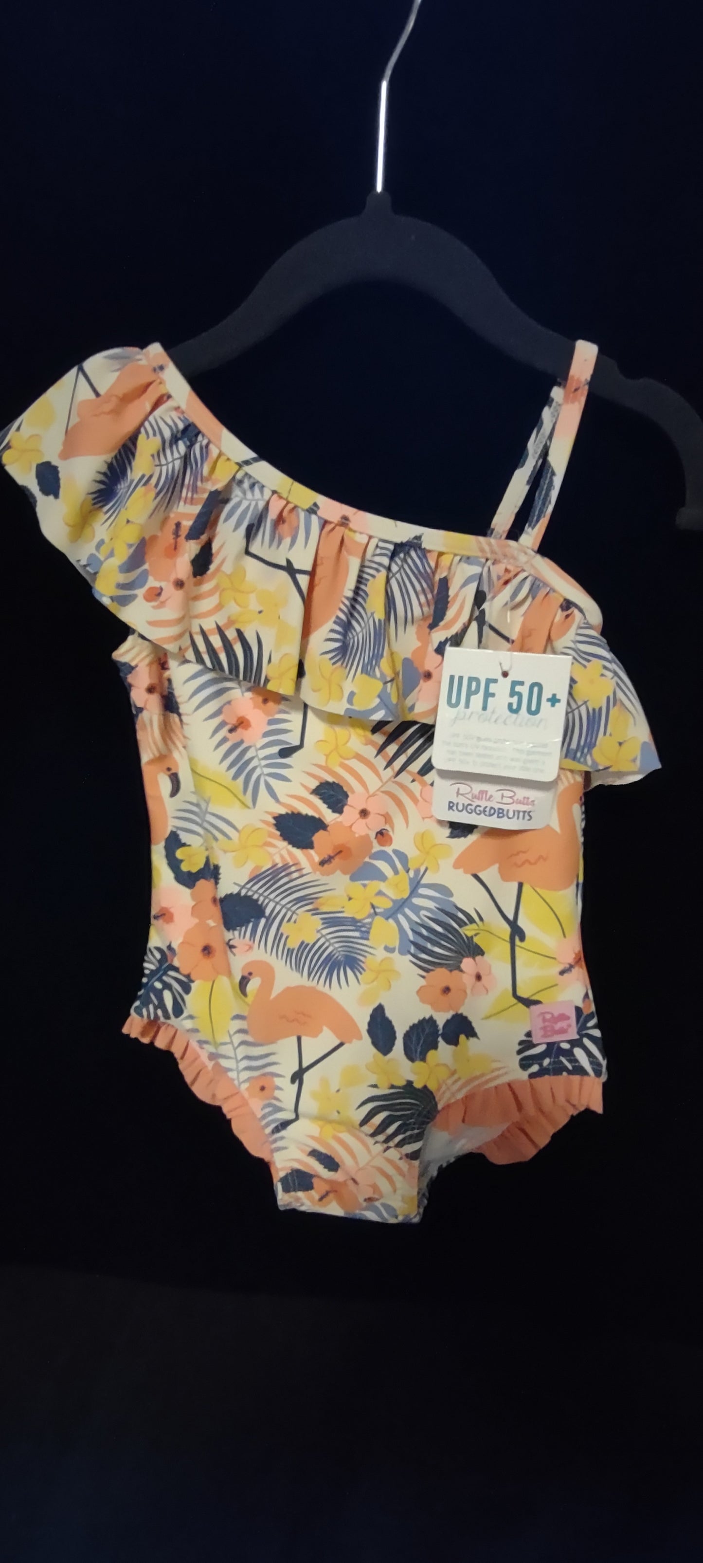 Tropical Flamingo Girls 1 Pcs & Boys Swim Trunks