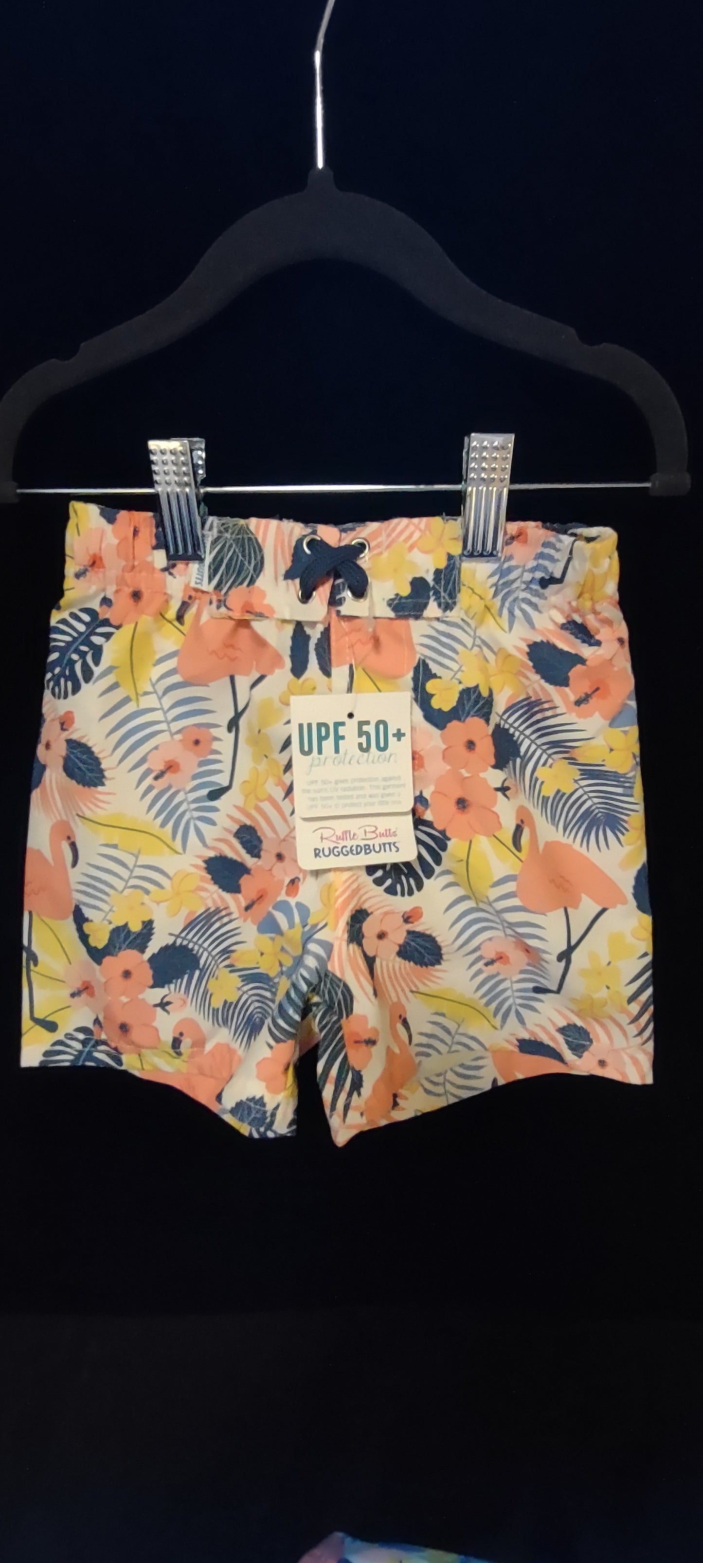 Tropical Flamingo Girls 1 Pcs & Boys Swim Trunks