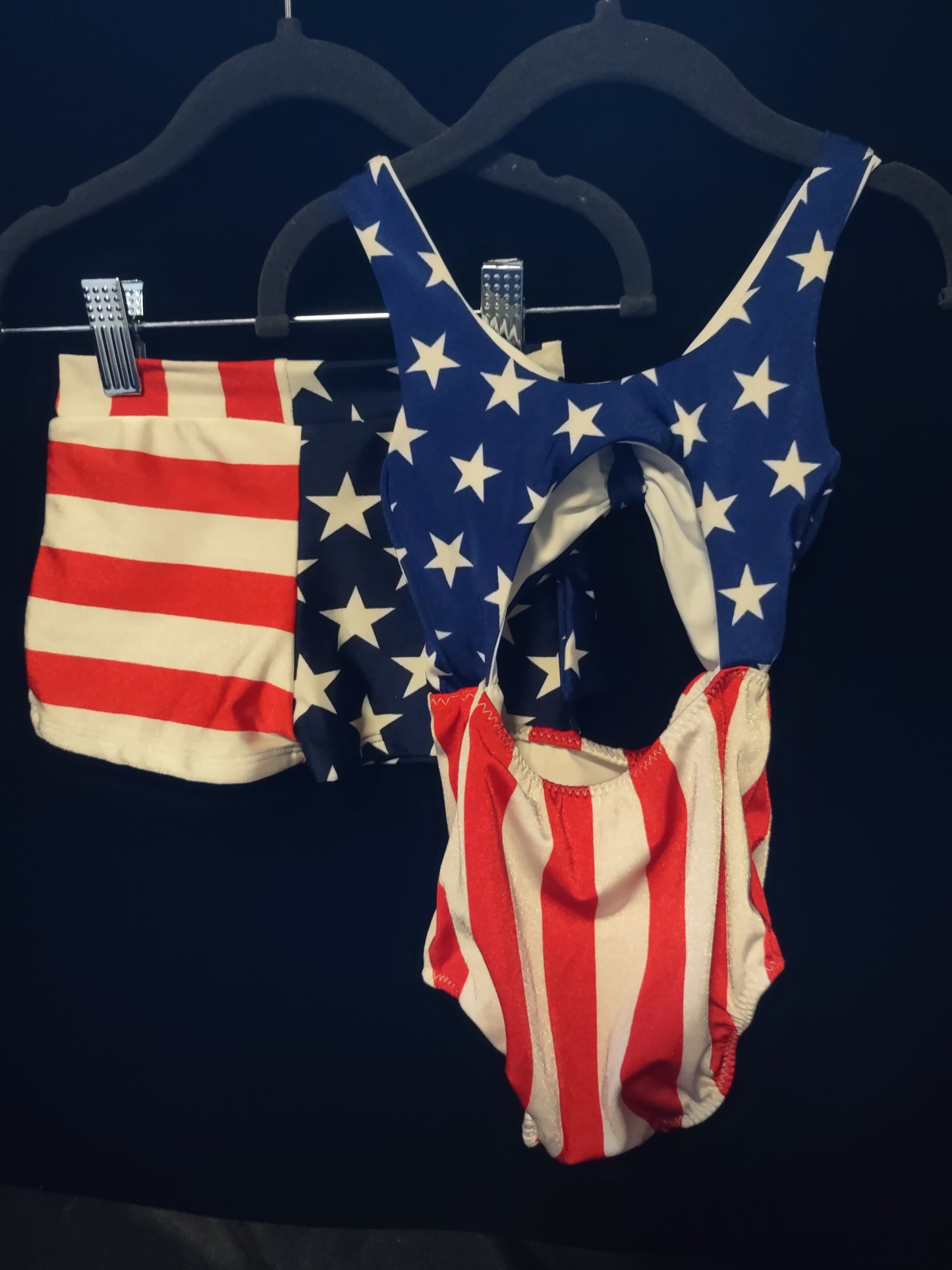 Khloe Jean Girls Flag 1pc & Boys Flag Trunks