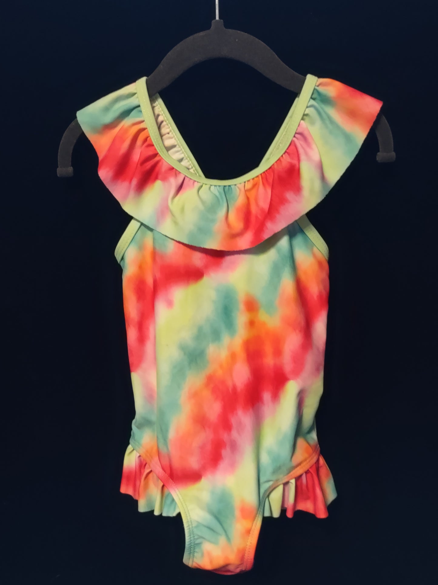 MLL & MM Summer Tie-Dye Ruffle-Accent 1 Piece & Boys Matching Trunks