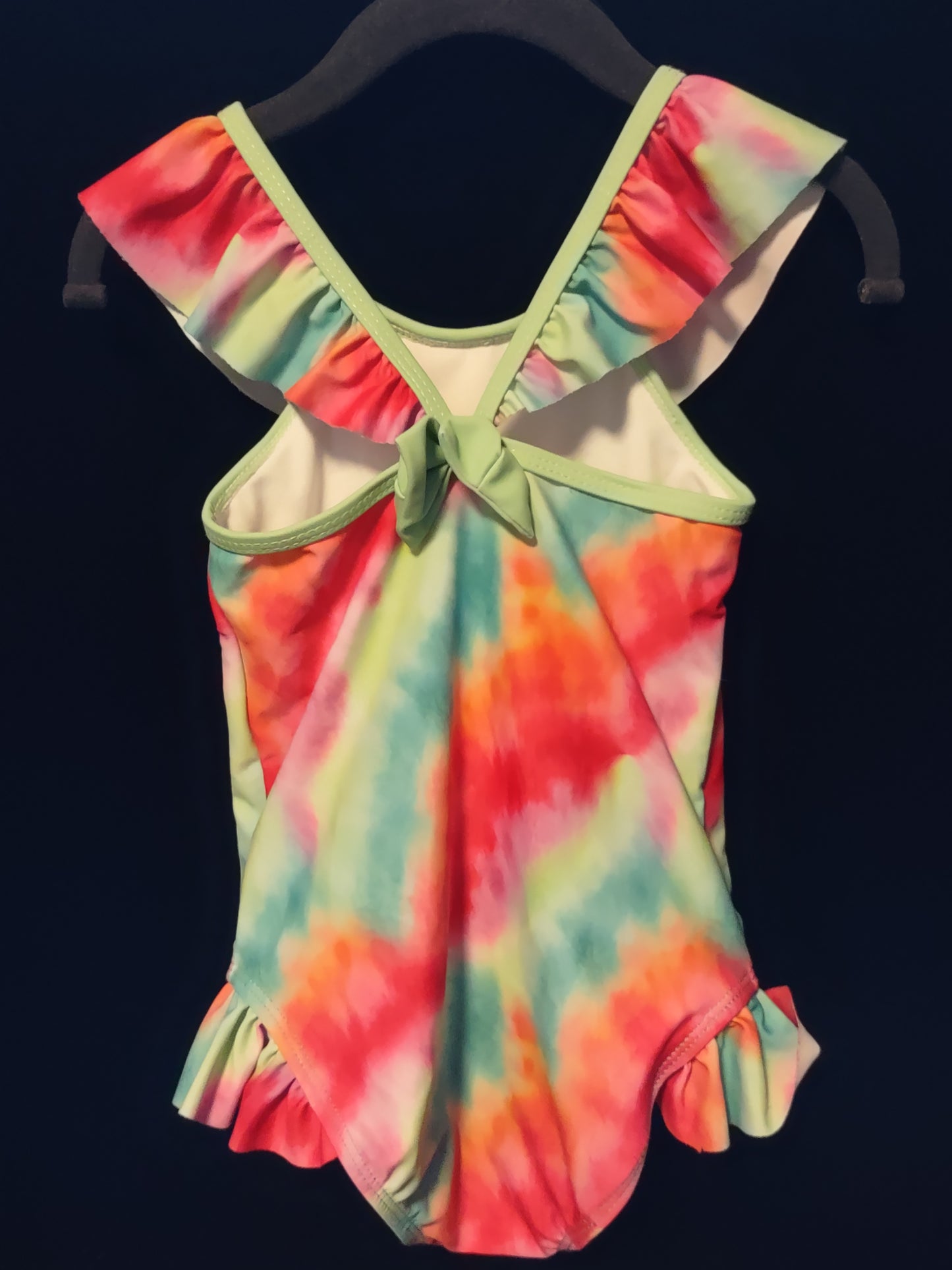 MLL & MM Summer Tie-Dye Ruffle-Accent 1 Piece & Boys Matching Trunks