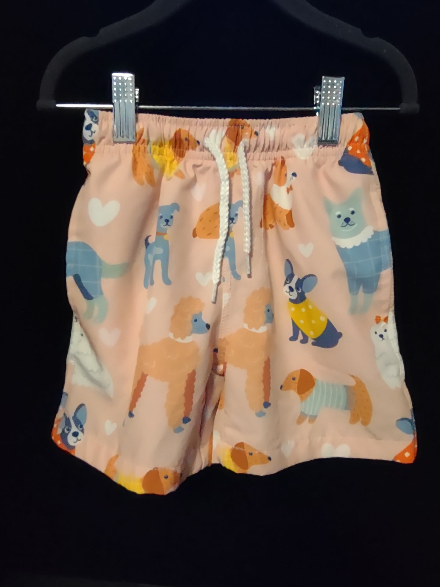 MLL & MM Pink & Blue Dog Park Ruffled Girls 1 pcs & Boys Trunks