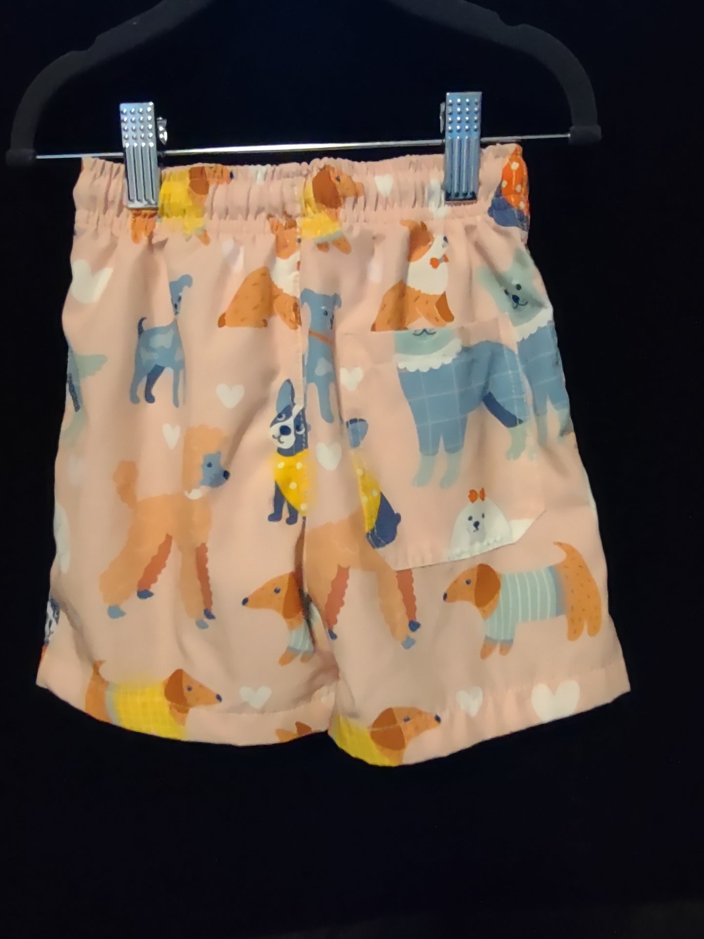 MLL & MM Pink & Blue Dog Park Ruffled Girls 1 pcs & Boys Trunks