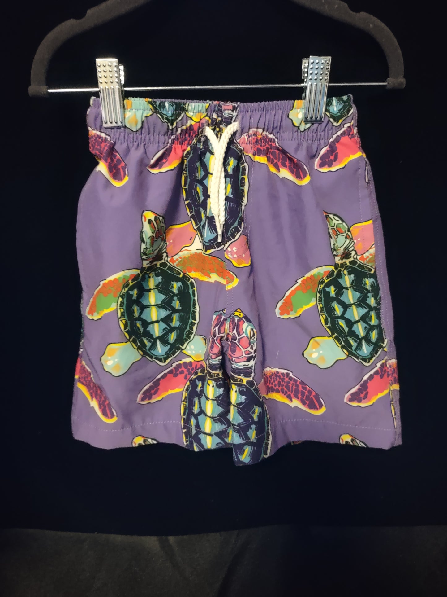 MLL & MM Purple & Turquoise Sea Turtle Ruffled Girls 1 pcs & Boys Trunks