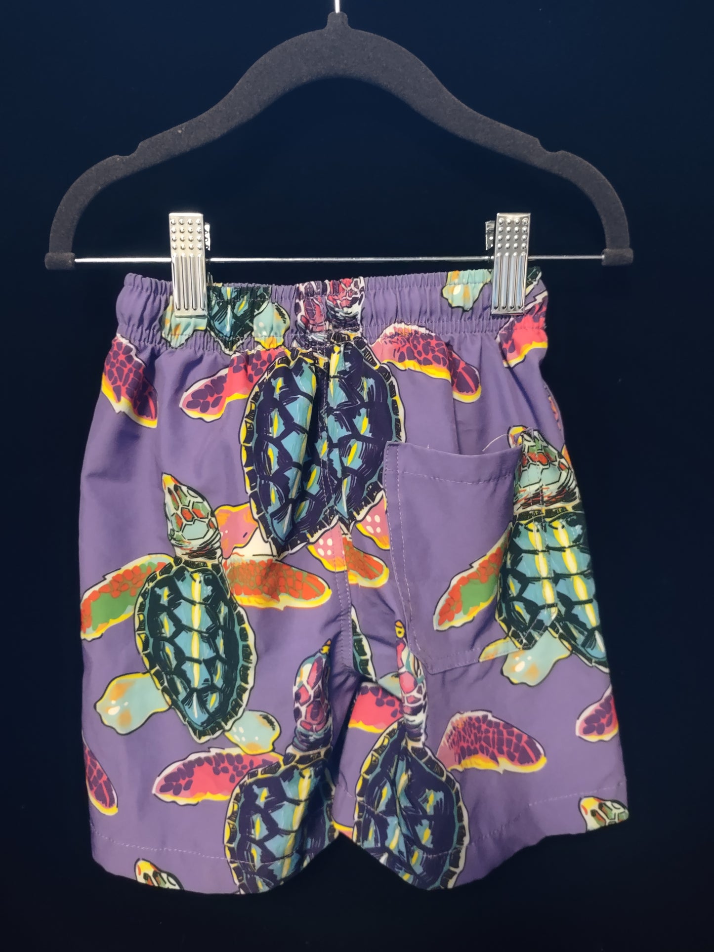 MLL & MM Purple & Turquoise Sea Turtle Ruffled Girls 1 pcs & Boys Trunks