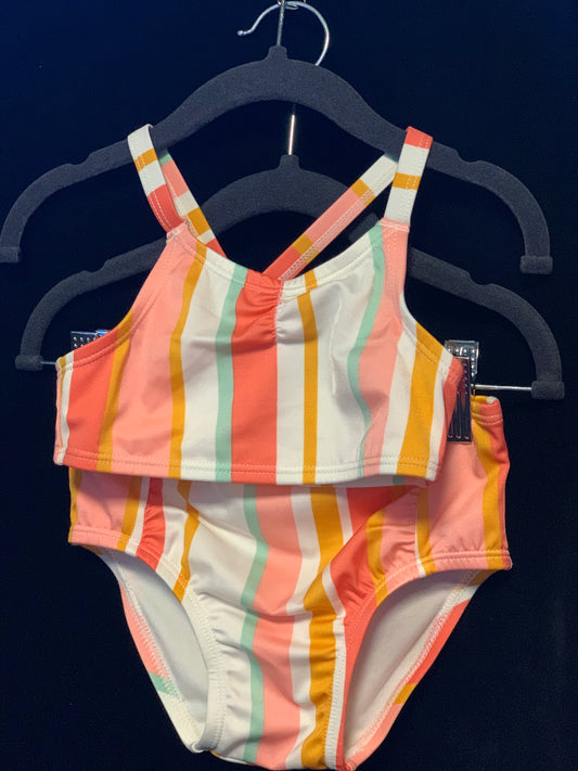 Cat & Jack Cabana Striped Girls 2 Pcs