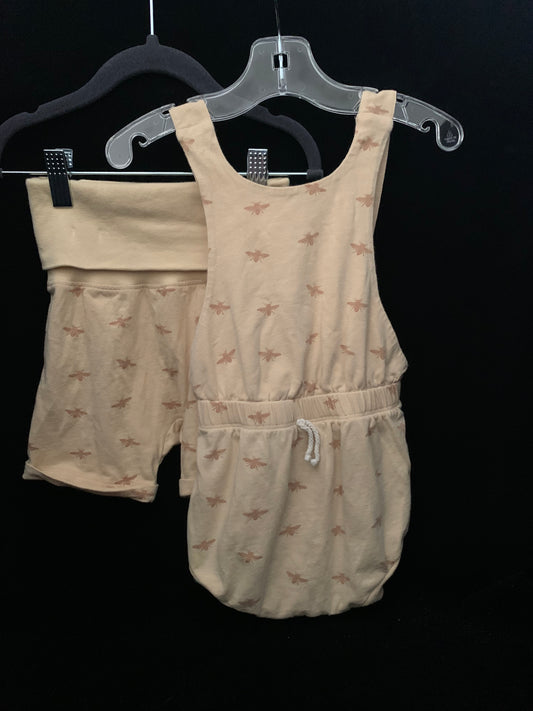 Little Liam Girls Bee Romper & Boy Panda Shorts